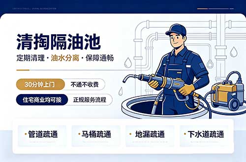 上饶清掏隔油池